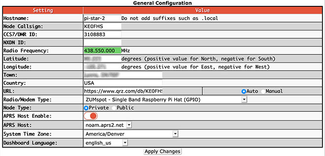 Basic configuration settings - General Configuration Basic configuration settings - General Configuration